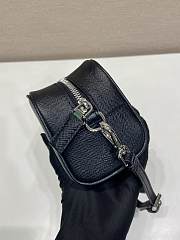 Okify Prada Small Black Leather Pouch 2NE045 20x10x8cm  - 3