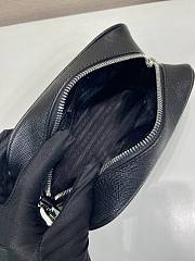 Okify Prada Small Black Leather Pouch 2NE045 20x10x8cm  - 6
