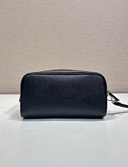 Okify Prada Large Black Leather Pouch 2NE045 22.5x11x8cm  - 2