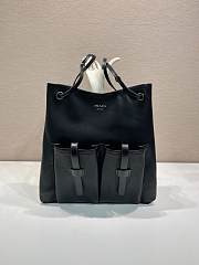 Okify Prada Large Black Leather Tote Bag 1BC293 39x33cm  - 1
