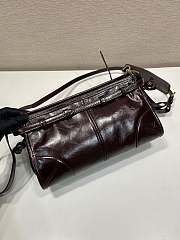 Okify Prada Bonnie Bag Dark Burgundy 1BA215 26x14x12cm - 4