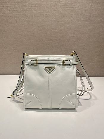 Okify Prada Bonnie Mini Bag White 1BA229 20x19.5x8cm