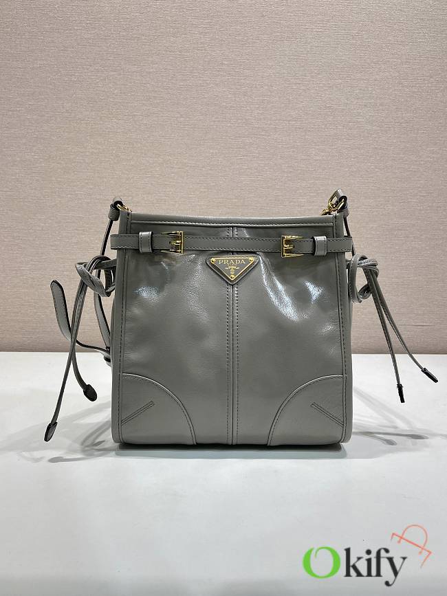 Okify Prada Bonnie Mini Bag Gray 1BA229 20x19.5x8cm - 1