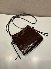 Okify Prada Bonnie Mini Bag Brown 1BA229 20x19.5x8cm - 4
