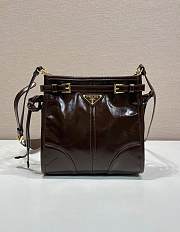 Okify Prada Bonnie Mini Bag Brown 1BA229 20x19.5x8cm - 1