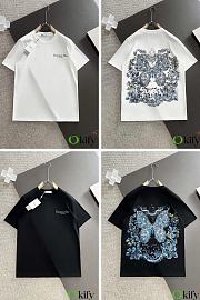 Okify Dior White/ Black T-shirt 14665 - 1