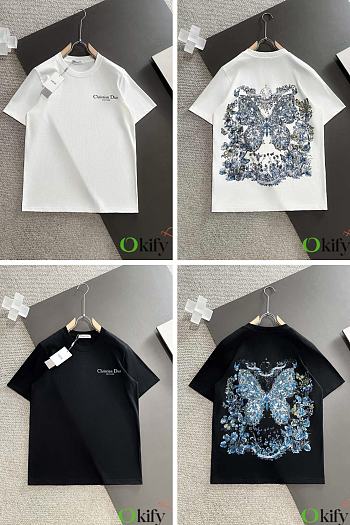 Okify Dior White/ Black T-shirt 14665