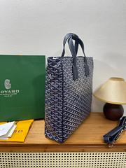 Okify Goyard Voltaire Bag Dark Blue 38x37.5x13cm - 4
