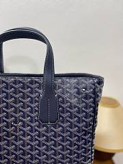 Okify Goyard Voltaire Bag Dark Blue 38x37.5x13cm - 2
