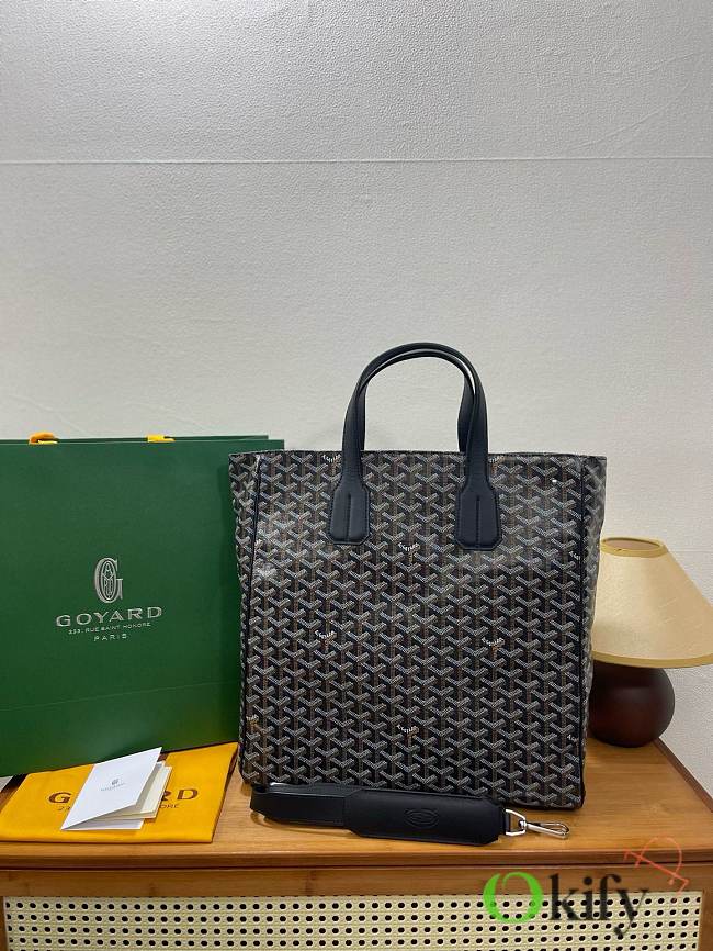 Okify Goyard Voltaire Bag Black 38x37.5x13cm - 1