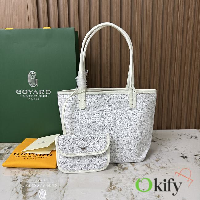 Okify Goyard Anjou Mini Bag White 20x20x10cm - 1