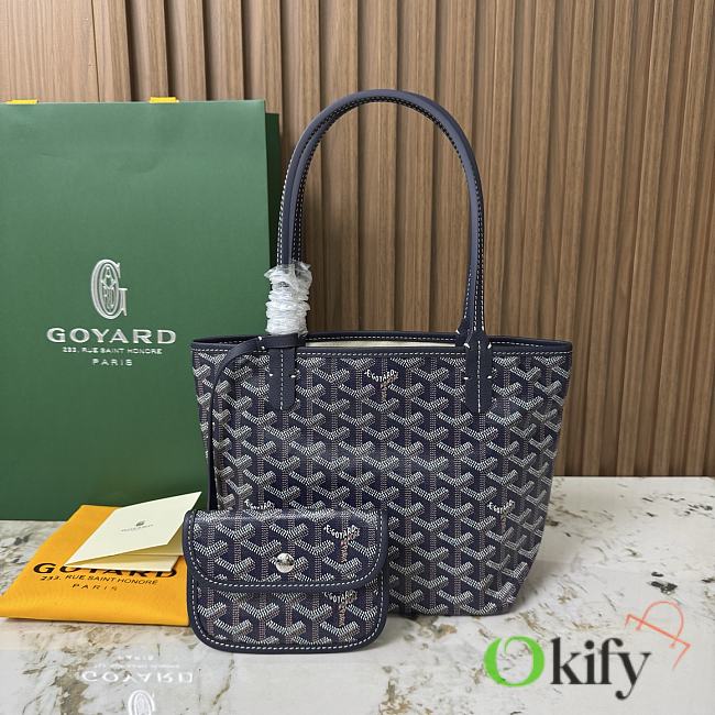 Okify Goyard Anjou Mini Bag Dark Blue 20x20x10cm - 1