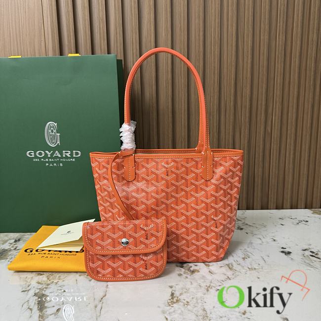 Okify Goyard Anjou Mini Bag Orange 20x20x10cm - 1