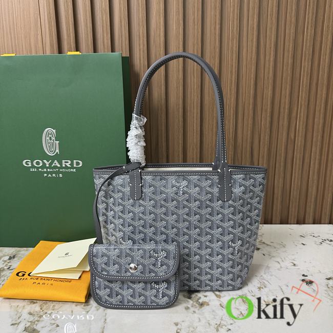 Okify Goyard Anjou Mini Bag Gray 20x20x10cm - 1