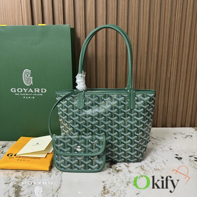 Okify Goyard Anjou Mini Bag Green 20x20x10cm - 1