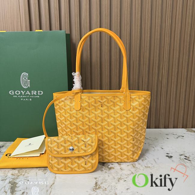 Okify Goyard Anjou Mini Bag Yellow 20x20x10cm - 1