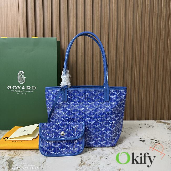 Okify Goyard Anjou Mini Bag Blue 20x20x10cm - 1