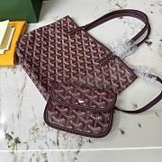 Okify Goyard Anjou Mini Bag Red Burgundy 20x20x10cm - 4