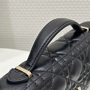 Okify Dior Miss Dior Bag Black Lambskin Light Gold Hardware 21x11x5cm - 2