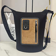 Okify Loewe Flex Loop Bucket Bag Black 39x15.5x39cm - 1