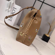 Okify Loewe Medium Flamenco Cats Clutch Bag Brown 30x24.5x10.5cm - 2