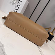 Okify Loewe Medium Flamenco Cats Clutch Bag Brown 30x24.5x10.5cm - 3