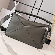 Okify Loewe Puzzle Bag Gray 32.5x14.5x23.5cm - 4