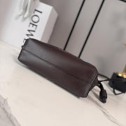 Okify Loewe Small Flamenco Cats Clutch Bag Dark Brown 23x18x9cm - 2