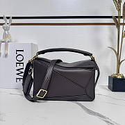 Okify Loewe Featherlight Puzzle Bag Dark Brown 24x16.5x10.5cm - 1