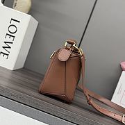 Okify Loewe Featherlight Puzzle Bag Brick Orange 24x16.5x10.5cm - 2