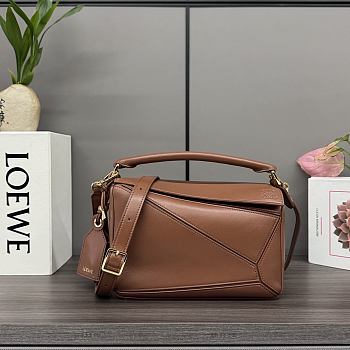 Okify Loewe Featherlight Puzzle Bag Brick Orange 24x16.5x10.5cm