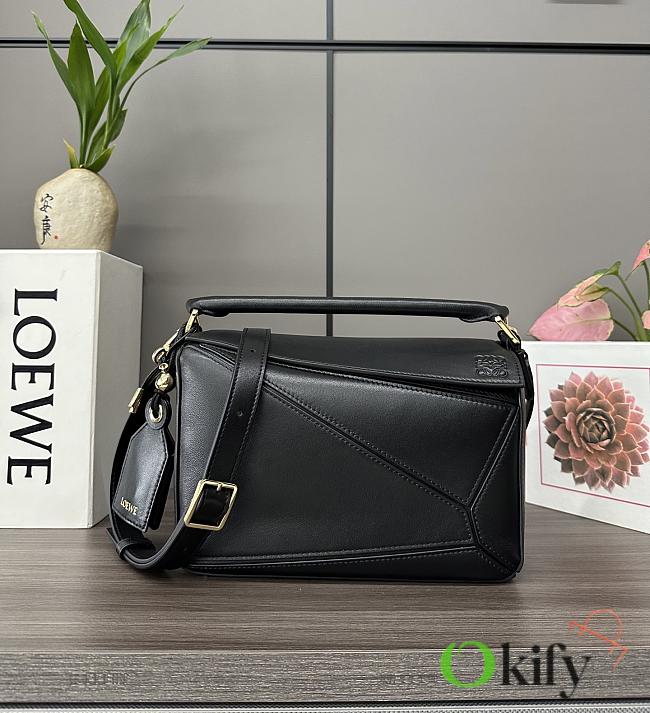 Okify Loewe Featherlight Puzzle Bag Black 24x16.5x10.5cm - 1