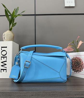 Okify Loewe Featherlight Puzzle Bag Blue 24x16.5x10.5cm