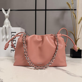 Okify Loewe Flamenco Purse Bag Pink 30x20x10.5cm 