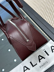 Okify Alaia Le Teckel Bag Dark Red 33x11x10cm  - 5