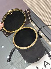 Okify Alaia La Canette Bag Black Suede 16x13x13cm - 5