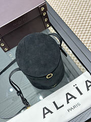 Okify Alaia La Canette Bag Black Suede 16x13x13cm - 6