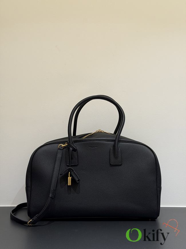 Okify YSL Sac De Jour Boston Bag Black Grained Leather 41x25x20cm - 1