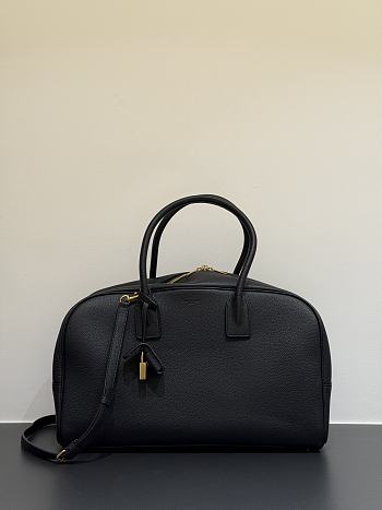 Okify YSL Sac De Jour Boston Bag Black Grained Leather 41x25x20cm