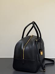 Okify YSL Sac De Jour Boston Bag Black Plain Leather 41x25x20cm - 4