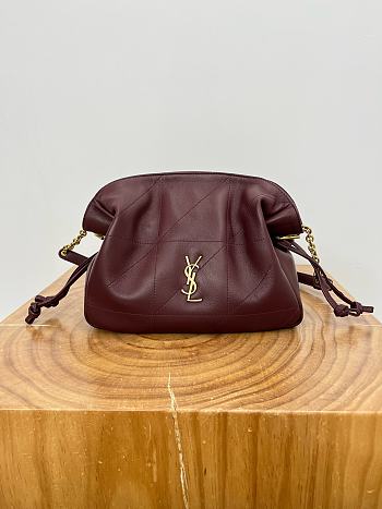 Okify YSL Jamie 4.3 Bag Red Burgundy Lambskin 26x18x11cm