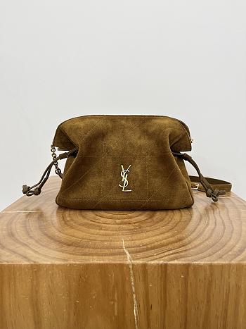 Okify YSL Jamie 4.3 Bag Brown Suede 26x18x11cm