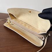 Okify Celine Trio Flap Bag Beige Lambskin 22x14x4cm - 5