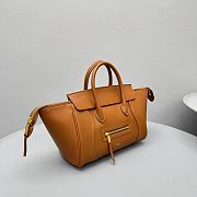 Okify Celine New Luggage Bag Brown Lambskin 37x20x12cm - 4