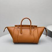 Okify Celine New Luggage Bag Brown Lambskin 37x20x12cm - 5