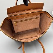 Okify Celine New Luggage Bag Brown Lambskin 37x20x12cm - 6