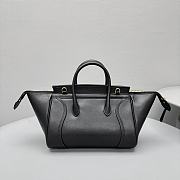 Okify Celine New Luggage Bag Black Lambskin 37x20x12cm - 4