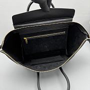 Okify Celine New Luggage Bag Black Lambskin 37x20x12cm - 3