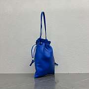 Okify Celine Crystal Pouch Bag Dark Blue Lambskin 31x28cm - 2