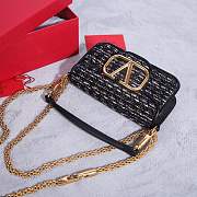 Okify Valentino Garavani Locò Bag Black Tweed 20x11x5cm - 3